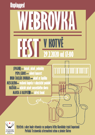 Plakát Webrovkafest Kotva 2020